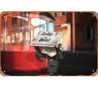 Poster Youjo Senki, Tanya Degurechaff - Décoration murale rétro en métal - 20,3 x 30,5 cm