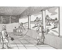 Posterazzi Poster « Playing Tennis In The XVIth Century » du livre Histoire courte du peuple anglais par J.R. Green publié à Londres 1893 (43,2 x 30,5 cm)