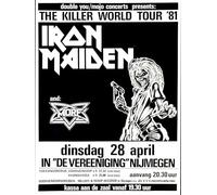 Postercinema Iron Maiden The Killer World Tour 1981 - Affiche de qualité cm. 30 x 40