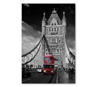 Postereck - 0121 - Bus rouge, Tower Bridge, Londres, Angleterre, GB. Art Mural Impression - Décoration voyage, ville, anglais, urbain, Poster - Affiche - 3:2 30,0 cm x 20,0 cm