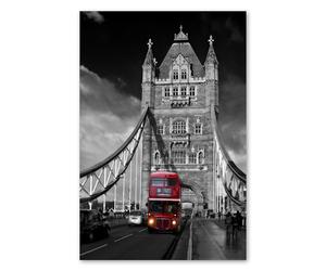 Postereck - 0121 - Bus rouge, Tower Bridge, Londres, Angleterre, GB. Art Mural Impression - Décoration voyage, ville, anglais, urbain, Poster - Affiche - 3:2 30,0 cm x 20,0 cm
