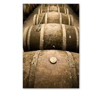 Postereck - 0526 - Tonneaux de vin, cave, sépia, whisky, vintage. Art Mural Impression - Décoration bar, cuisine, rétro, Canvas - Affiche - 3:2 30,0 cm x 20,0 cm