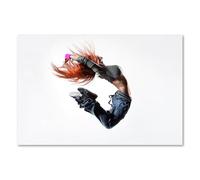 Postereck - 0635 - Hip Hop, Jump Dancer Woman Street Dance Music - Poster mural - Poster mural - DIN A2 - 42 x 59,4 cm