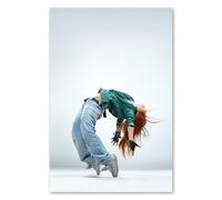 Postereck - 0636 - Hip Hop, move, danseuse, street dance, musique. Art Mural Impression - Décoration danse, urbaine, Poster - toile - 60,0 cm x 40,0 cm