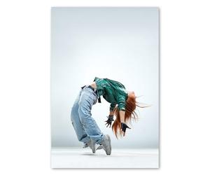 Postereck - 0636 - Hip Hop, move, danseuse, street dance, musique. Art Mural Impression - Décoration danse, urbaine, Poster - toile - 60,0 cm x 40,0 cm