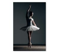 Postereck - 0872 - Ballerine, tutu, danse, sport, ballet, classique. Art Mural Impression - Décoration danse, classique, Canvas - Affiche - 3:2 61,0 cm x 40,5 cm