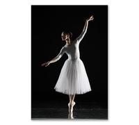 Postereck - 1946 - Ballerine, robe tutu danse sport musique ballet. Art Mural Impression - Décoration danse, classique, Canvas - Affiche - 4:3 81,0 cm x 61,0 cm