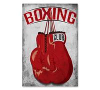 Postereck - 2060 - Affiche Boxing Club, Gants d'entraînement sportif. Art Mural Impression - Décoration sport, fitness, Poster - Affiche - 3:2 30,0 cm x 20,0 cm