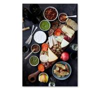 Postereck - 3669 - Tirage Fromage Fruits Légumes Santé Cuisine Noix - Art Mural, Gastronomie, Décor - toile - 40,0 cm x 30,0 cm
