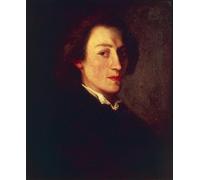 POSTERIIk Affiches D'illustration Affiche Mur Art France Versailles Portrait du compositeur et pianiste polonais Frédéric Chopin par Ary Scheffer Pour la Décoration de Bureau 60x90cm