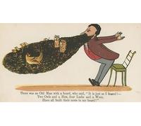 POSTERIIk Affiches D'illustration Affiche Mur Art Il y avait un vieil homme avec une barbe qui a dit que c'était exactement ce que je craignais par Edward Leaars Pour la Décoration de Bureau 60x90cm