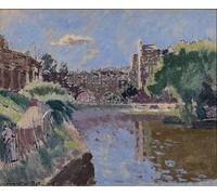 POSTERIIk Célèbre Moderne Mur Art Tableaux Posters Baignoire Pulteney Bridge par Walter Richard Sickert Paysage Toile Affiche Pour la Décoration Murale 60x90cm