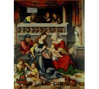 POSTERIIk Célèbre Moderne Mur Art Tableaux Posters Calvaire de Lucas Cranach l'Ancien Paysage Toile Affiche Pour la Décoration Murale 60x90cm