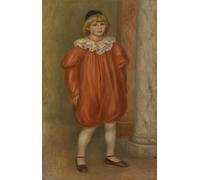 POSTERIIk Célèbre Moderne Mur Art Tableaux Posters Claude Renoir en costume de clown par Pierre Auguste Renoir Paysage Toile Affiche Pour la Décoration de Bureau 60x90cm