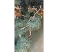 POSTERIIk Célèbre Moderne Mur Art Tableaux Posters Danseuse qui se balance Danseuse en vert d'Edgar Degas Paysage Toile Affiche Pour la Décoration de Bureau 60x90cm