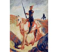 POSTERIIk Célèbre Moderne Mur Art Tableaux Posters Don Quichotte d'August Macke Paysage Toile Affiche Pour la Décoration Murale 60x90cm
