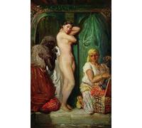 POSTERIIk Célèbre Moderne Mur Art Tableaux Posters Femme Sortant Du Bain Intérieur De Sérail Au Constantine Theodore Chasseriau Paysage Toile Affiche Pour la Décoration de Bureau 60x90cm