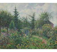 POSTERIIk Célèbre Moderne Mur Art Tableaux Posters Jardin et poulailler chez Les Damps d'Octave Mirbeau par Camille Pissarro Paysage Toile Affiche Pour la Décoration Murale 60x90cm