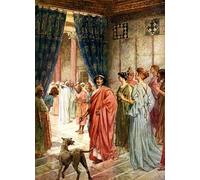 POSTERIIk Célèbre Moderne Mur Art Tableaux Posters Jésus est envoyé à Hérode Bible par William Brassey Hole Paysage Toile Affiche Pour la Décoration du Salon 60x90cm