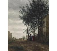 POSTERIIk Célèbre Moderne Mur Art Tableaux Posters l'auberge de campagne de Léon Bonvin Paysage Toile Affiche Pour la Décoration de Bureau 60x90cm