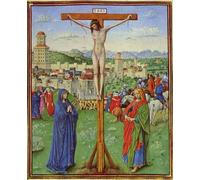 POSTERIIk Célèbre Moderne Mur Art Tableaux Posters le Calvaire de Jan Van Eyck Paysage Toile Affiche Pour la Décoration du Salon 60x90cm