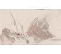 POSTERIIk Célèbre Moderne Mur Art Tableaux Posters le carnet de croquis de Mallord William Turner Paysage Toile Affiche Pour la Décoration de Bureau 60x90cm
