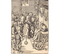 POSTERIIk Célèbre Moderne Mur Art Tableaux Posters Le Christ devant Caïphe de Lucas Cranach l'Ancien Paysage Toile Affiche Pour la Décoration de Bureau 60x90cm
