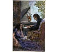 POSTERIIk Célèbre Moderne Mur Art Tableaux Posters le compositeur Chopin et le romancier George Sand par Adolf Karpellus Paysage Toile Affiche Pour la Décoration du Salon 60x90cm