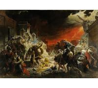 POSTERIIk Célèbre Moderne Mur Art Tableaux Posters Le dernier jour de Pompéi de Karl Pavlovich Bryullov Paysage Toile Affiche Pour la Décoration du Salon 60x90cm