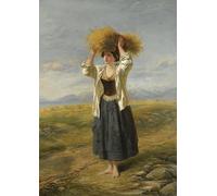 POSTERIIk Célèbre Moderne Mur Art Tableaux Posters le petit glaneur de William Powell Frith Paysage Toile Affiche Pour la Décoration du Salon 60x90cm