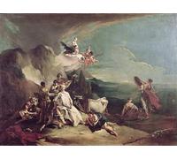 POSTERIIk Célèbre Moderne Mur Art Tableaux Posters Le viol de l'Europe de Battista Paysage Toile Affiche Pour la Décoration du Salon 60x90cm