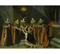 POSTERIIk Célèbre Moderne Mur Art Tableaux Posters Louis Xiii Receiving Henri D'orleans Duc De Longueville Into the Order by Philippe De Champaigne Pour la Décoration Murale 60x90cm