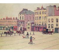 POSTERIIk Célèbre Moderne Mur Art Tableaux Posters Marché de Cumberland par Robert Polhill Bevan Paysage Toile Affiche Pour la Décoration Murale 60x90cm
