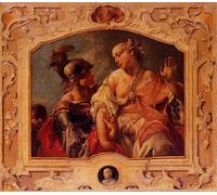 POSTERIIk Célèbre Moderne Mur Art Tableaux Posters Pâris et Hélène de Troie Jacopo Guarana Paysage Toile Affiche Pour la Décoration du Salon 60x90cm