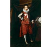 POSTERIIk Célèbre Moderne Mur Art Tableaux Posters Portrait de Giovan Carlo Demedici à dix ans par Justus Sustermans Paysage Toile Affiche Pour la Décoration de Bureau 60x90cm