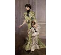 POSTERIIk Célèbre Moderne Mur Art Tableaux Posters Portrait de Madame Georges et de son fils Jean Paysage Toile Affiche Pour la Décoration de Bureau 60x90cm