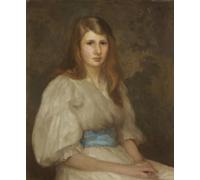 POSTERIIk Célèbre Moderne Mur Art Tableaux Posters Portrait de Margaret Hilton Smith vieillie par George Clausen Paysage Toile Affiche Pour la Décoration de Bureau 60x90cm