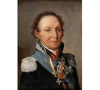 POSTERIIk Célèbre Moderne Mur Art Tableaux Posters Portrait du maréchal Ludwig Adolf Peter de Sayn Wittgenstein Ludwigsburg Paysage Toile Affiche Pour la Décoration de Bureau 60x90cm