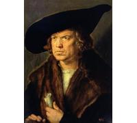 POSTERIIk Célèbre Moderne Mur Art Tableaux Posters Portrait d'un homme par Albrecht Dürer Paysage Toile Affiche Pour la Décoration Murale 60x90cm