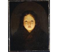 POSTERIIk Célèbre Moderne Mur Art Tableaux Posters une fille tête et épaules de Petrus Van Schendel Paysage Toile Affiche Pour la Décoration du Salon 60x90cm