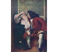 POSTERIIk Célèbre Moderne Mur Art Tableaux Posters une scène de Tristram Shandy Oncle à par Charles Robert Leslie Paysage Toile Affiche Pour la Décoration Murale 60x90cm