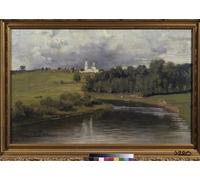 POSTERIIk Célèbre Moderne Mur Art Tableaux Posters Vue du village de Varvarino par Ilya Efimovich Repin Paysage Toile Affiche Pour la Décoration de Bureau 60x90cm