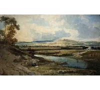 POSTERIIk Célèbre Moderne Mur Art Tableaux Posters Vue près de Bromley par Girtin Paysage Toile Affiche Pour la Décoration du Salon 60x90cm