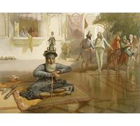 POSTERIIk Célèbre Toile d'art Abstrait L'art imprimé Akalis At the Holy Tank Umritsar From India Ancient and Modern par William Simpson Poster Image Pour la Décoration du Salon 60x90cm