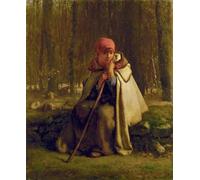POSTERIIk Célèbre Toile d'art Abstrait L'art imprimé Bergère assise par Jean Francois Millets Poster Image Pour la Décoration Murale 60x90cm