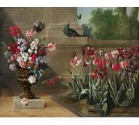 POSTERIIk Célèbre Toile d'art Abstrait L'art imprimé Coin du jardin de Monsieur De La Bruyeres par Jean Baptiste Oudry Poster Image Pour la Décoration de Bureau 60x90cm