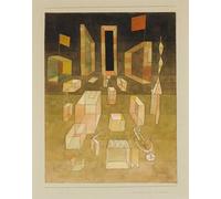 POSTERIIk Célèbre Toile d'art Abstrait L'art imprimé Incomposé dans l'espace Incomposé dans l'espace par Paul Klee Poster Image Pour la Décoration Murale 60x90cm