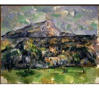POSTERIIk Célèbre Toile d'art Abstrait L'art imprimé La Montagne Sainte Victoire de Paul Cézanne Poster Image Pour la Décoration du Salon 60x90cm