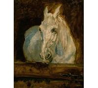 POSTERIIk Célèbre Toile d'art Abstrait L'art imprimé le Cheval Blanc d'Henri De Toulouse Lautrec Poster Image Pour la Décoration du Salon 60x90cm