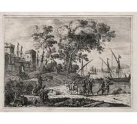 POSTERIIk Célèbre Toile d'art Abstrait L'art imprimé le Dessinateur de Claude Lorrain Poster Image Pour la Décoration de Bureau 60x90cm